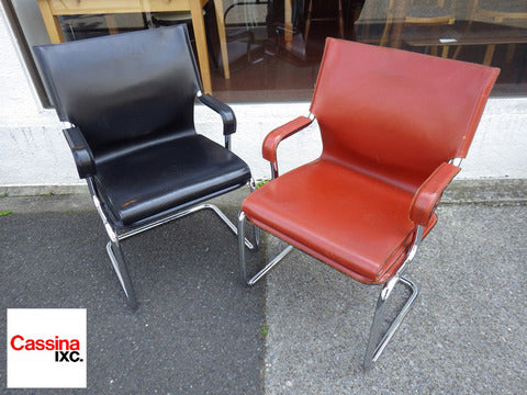 カッシーナ取扱 マルカトレ カンティレバーチェア　『 牛革の約3倍の強度を持つ高級レザー コードバン革を贅沢に使用☆ 』【買取と販売とレンタルのお店】