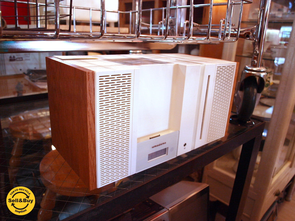 アマダナ Amadana デスクトップ オーディオ2 made for iPod CD ラジオ デザイン家電 ★ 買い取りしました。下北沢店 出張買取もお任せ下さい。