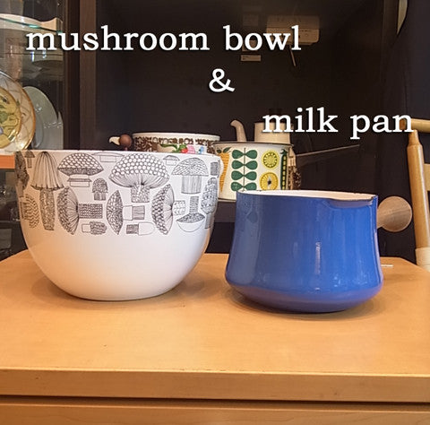Vintageの琺瑯はいいですね～FINEL マッシュルームボウルとDANSK ミルクパン/カイフランク エステリ トムラ【買取＆販売＆レンタル】