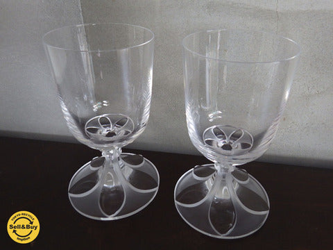廃盤希少！ LALIQUE ラリック / Valencay ヴァランセ シェリーグラス クリスタル ～ フロステッド加工が特徴的なデザイン ♪【買取と販売とレンタルのお店】