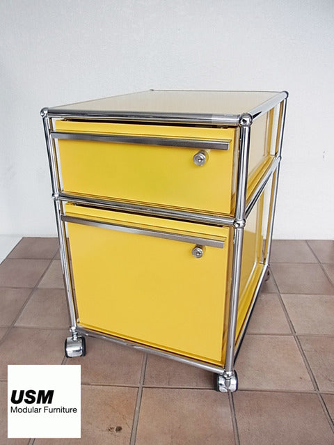 オフィスや書斎にも遊び心を大切にするあなたのお部屋に☆　USM ハラーシステム デスクキャビネット ワゴン ロールボーイ【買取と販売とレンタルのお店】