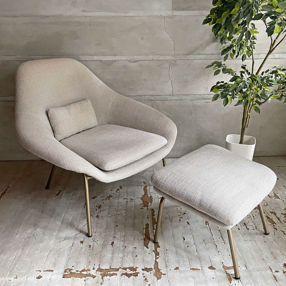 【学芸大学店】ウエストエルム West Elm ロワン ROWAN ラウンジチェア イージーチェア＆オットマン ベージュ系 ファブリック モダンデザイン 買取させていただきました。