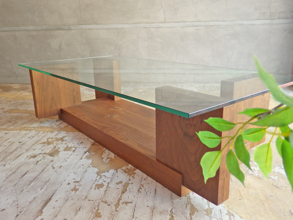 ヒラシマ HIRASHIMA カラメッラ リビングテーブル CARAMELLA Living Table glass ～飾って楽しめるローテーブル～