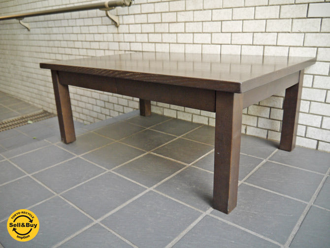 無印良品 MUJI 木製ローテーブル 引出付 w90cm タモ材 ブラウンカラー  買い取りしました！ 自由が丘店 出張買取もお任せください。