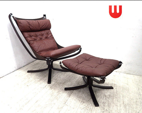 まるで宙に浮いているような、極上の座り心地を体感シテください～ Vatne/バットネ社 『FALCON CHAIR ファルコンチェア』ハイバック オットマン付 美品【買取と販売とレンタルのお店】