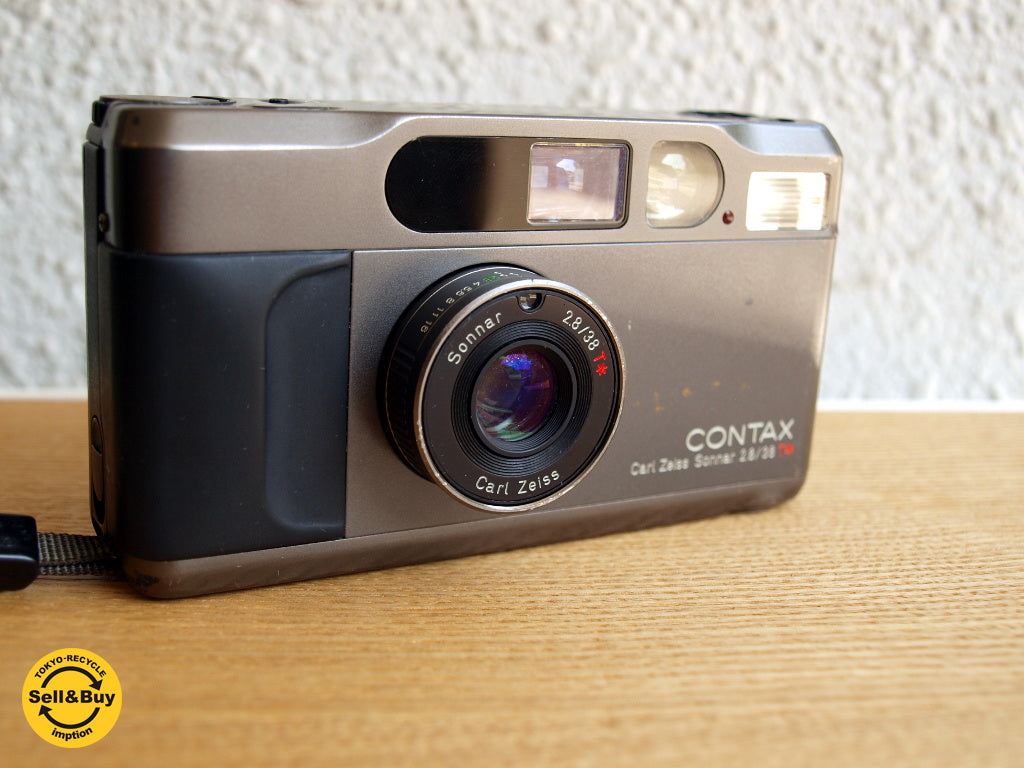 コンタックス T2 CONTAX T2 チタンブラック Carl Zeiss Sonnar 2.8/38 T 名機 動作確認済 ★買い取りしました。下北沢店 出張買取もお任せ下さい。