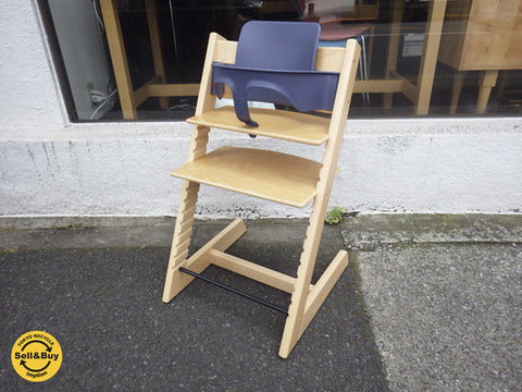 ストッケ STOKKE トリップトラップ 新型 ナチュラル ガード付 『 使用感少なめの一番人気ナチュラル色入荷しました！ 』【買取と販売とレンタルのお店】