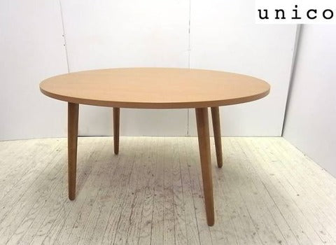 ほどほどの目線で、ちょうどいい暮らし。～unico ALBERO チーク材　カフェテーブル【買取＆販売＆レンタル】