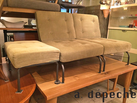 a.depeche ア・デペシュ CORYRE ソファ & オットマン インダストリアルスタイル ～ パリのアパートメントに憧れて 【買取と販売とレンタルのお店】