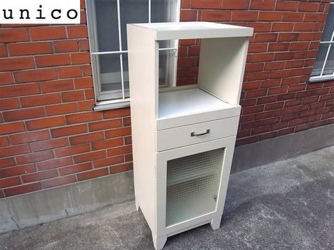 レンジスタンドという名のかわいい家具～Unico ウニコ U-CUBE レンジスタンド レンジボード【買取＆販売＆レンタル】