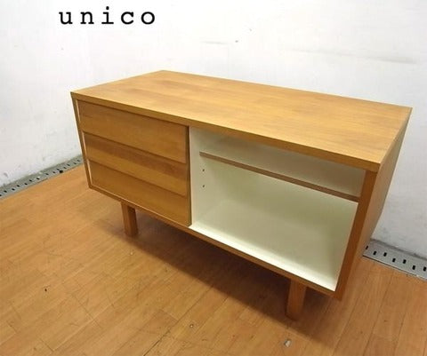 素材感を活かした北欧ナチュラル～unico ウニコ TUO AVボード アルダー材 サイドボード 【買取＆販売＆レンタル】