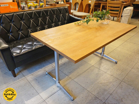 グリニッチ greeniche カフェテーブル オーク無垢材 ～北欧ヴィンテージにもカリモク60にも相性抜群！！【買取と販売とレンタルのお店】