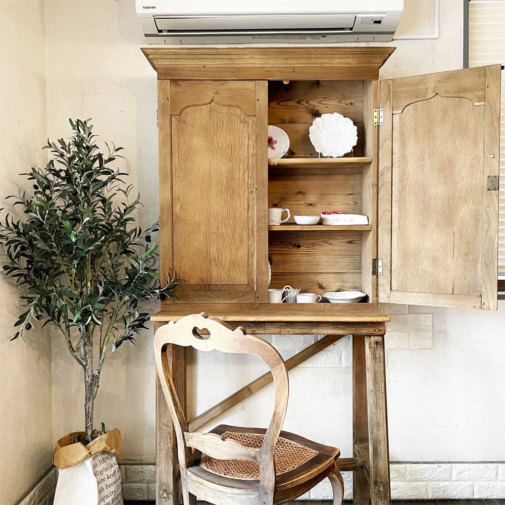 UKビンテージ Vintage オールドパイン 木製キャビネット 収納棚 H186cm カントリースタイル krank marcello購入品 ～共に時を刻む～