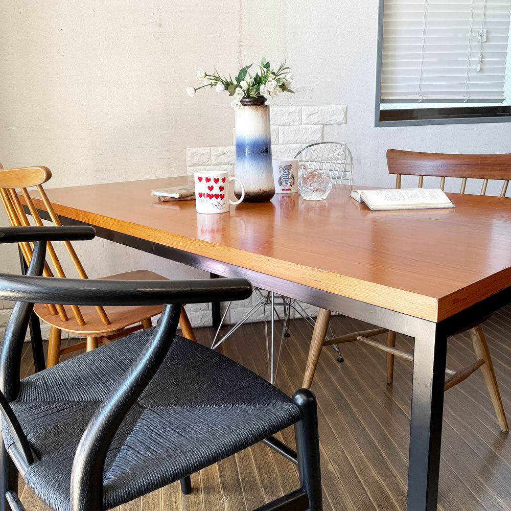ランドスケーププロダクツ Landscape Products タイツ Tights Dining Table ダイニングテーブル W150cm チーク突板 廃番仕様 定価￥157,500- ～美術で始まる食卓選び～
