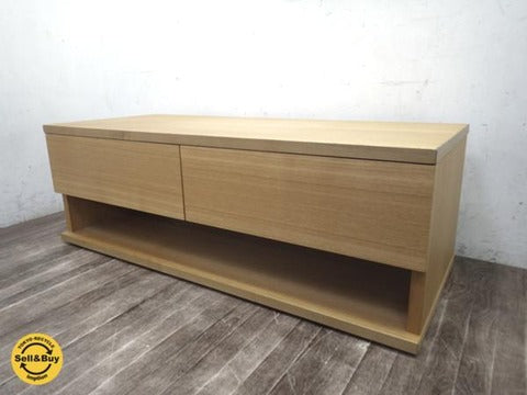 モダンデザイン ナチュラル AVボード TV台 タモ材 引出付き～「ちょうどいい家具」をお探しの方に～【買取と販売とレンタルのお店】