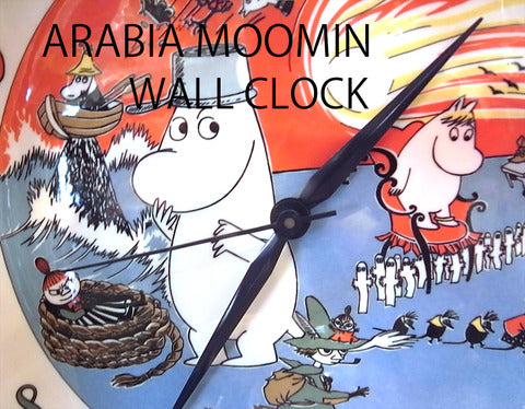 彗星がふってくる日 ～アラビア　ARABIA  ムーミン 陶製ウォールクロック　【買取と販売とレンタルのお店】