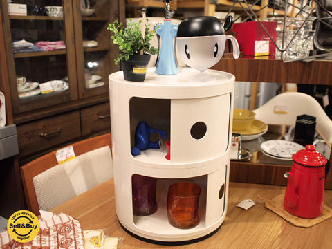 カルテル Kartell コンポニビリ 2段 ホワイト ～小振りでカワイイKaltelの人気プロダクト【買取と販売とレンタルのお店】