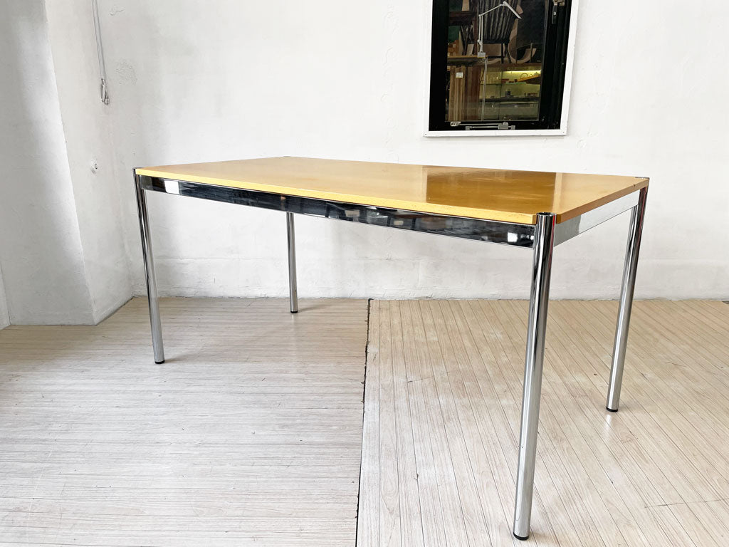 USMハラー USM Haller モジュラーファニチャー Modular Furniture ハラーテーブル ワークデスク ナチュラルウッド ビーチ材 W150cm 高さ調節機能付 ～モダン＆ナチュラル～