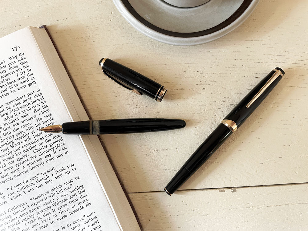 モンブラン MONTBLANC No.252 & マイスターシュテュック Meisterstuck No.12 万年筆 吸入式 ウィングニブ ビンテージ ドイツ  中古品  買い取りしました。