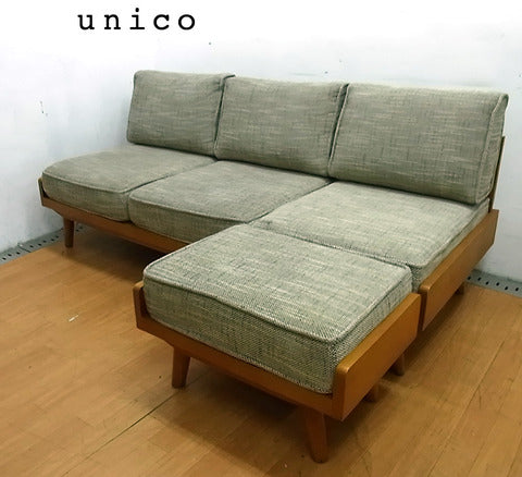 ～就寝前のゆったり時間☆～ unico / ウニコ ALBERO / アルベロ カバーリング３Pソファ ＆　オットマン 【買取＆販売＆レンタル】