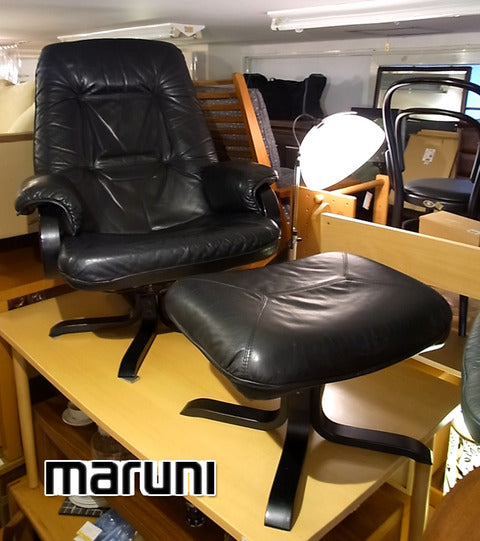 北欧デザインのような洗練されたフォルム ～ マルニ maruni 本革製 パーソナルラウンジチェア オットマン【買取＆販売＆レンタル】