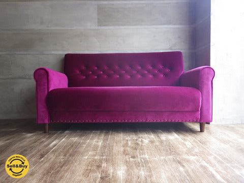 B-company ビーカンパニー ヴェルサイユ ベロア 2.5P ソファ ローズカラー ～ 気品溢れる美しいソファの入荷です。 【買取と販売とレンタルのお店】
