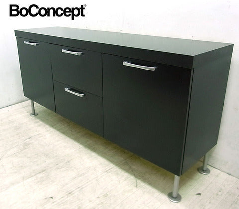 北欧の理念が息づく心を満たす美しいデザイン ～ 北欧デンマーク BoConcept ボーコンセプト モダン サイドボード ブラック【買取＆販売＆レンタル】