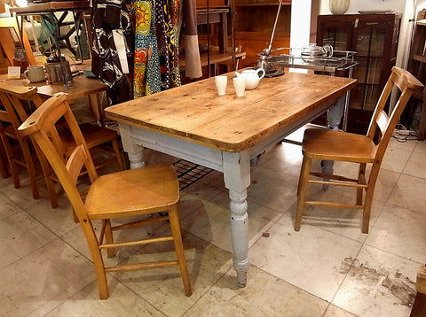 古材人気はここから始まった～UKアンティーク　オールドパインテーブル【買取＆販売＆レンタル】