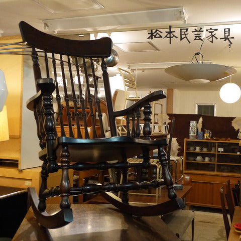 定価19万 松本民芸家具 ＃304F型 ロッキングチェア　＃67型 座卓 ローテーブル ミズメザクラ　～～【買取と販売とレンタルのお店】