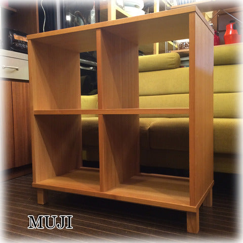 ◎経堂店　日本の生活にフィットする2×2 ～ muji 無印良品 良品計画 ﾀﾓ材 オープンシェルフ 2x2 ナチュラル【買取と販売とレンタルのお店】