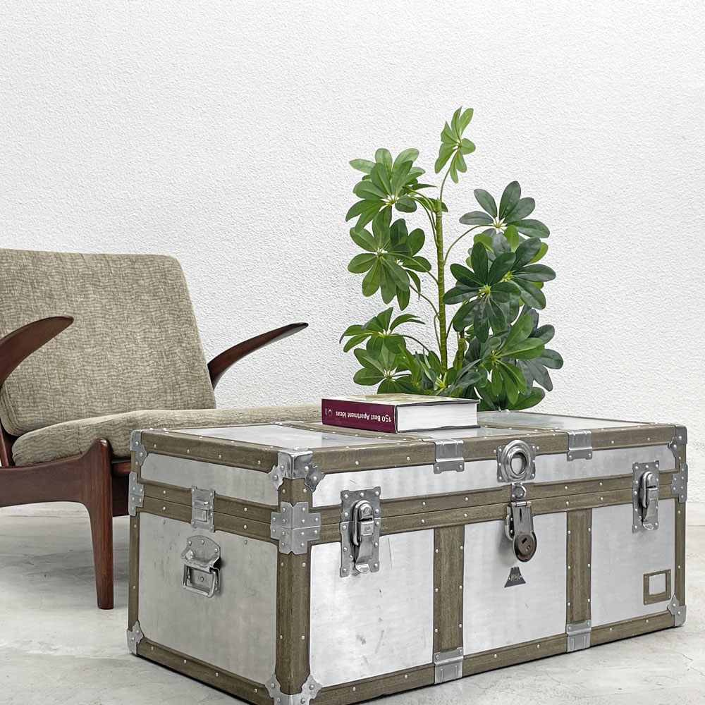 【登戸BASE EC店】ビンテージ ジュラルミンケース アルミ製 トランク ローテーブル 買取させていただきました。