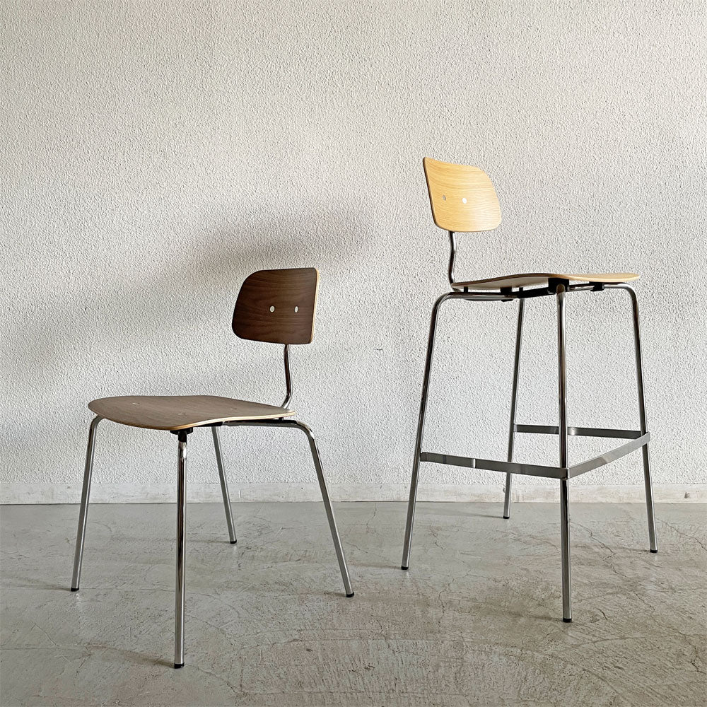 【登戸BASE店】エンゲルブレヒト Engelbrechts ケヴィ KEVI 2060 スタッキングチェア ＆ ケヴィ KEVI 2062 バーチェア 4本脚 メタルフレーム プライウッド ヨルゲン・ラスムッセン 未使用保管品 買取させていただきました。