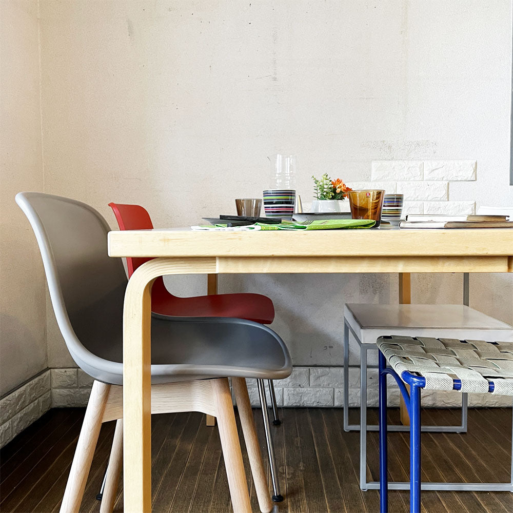 アルテック artek テーブル TABLE 81B ダイニングテーブル バーチ材 ホワイトラミネート天板 W120cm アルヴァ・アアルト フィンランド 北欧家具 ～北欧デザインの巨匠アアルトによる名作テーブル～