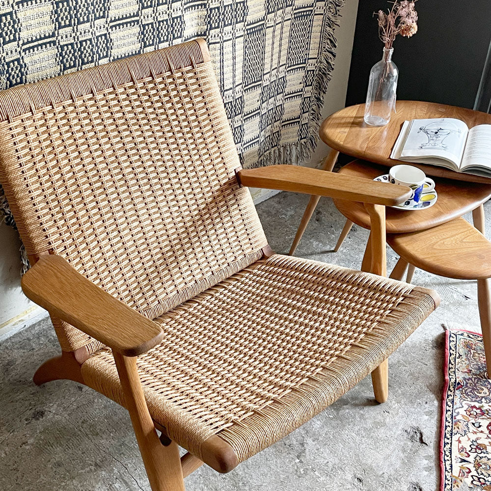 カールハンセン＆サン Carl Hansen & Son CH25 ラウンジチェア オーク材 ペーパーコード ハンス・J・ウェグナー ビンテージ 北欧家具 ～ 静かに語りかける、CH25という名作