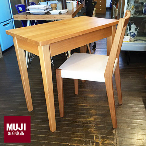 無印良品 MUJI タモ材 デスク & チェア セット ナチュラルスタイル ～ 北欧家具に相性バッチリ！木の温もりを感じてゆったりとした時間を。【買取と販売とレンタルのお店】