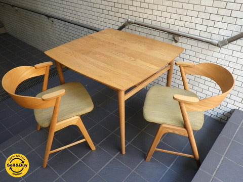 モモナチュラル Momo natural ベント VENTシリーズ ダイニングテーブル＆チェア～ レッドオークの力強い迫力と可愛らしいフォルム【買取と販売とレンタルのお店】