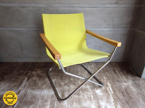 ニーチェア ニューエックス Ny Chair New X 新居猛 イエロー ～ 40年以上の人気！ロングセラーの折りたたみチェア♪【買取と販売とレンタルのお店】