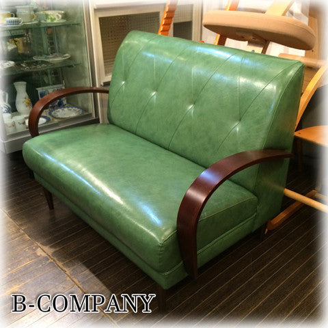 ◎経堂店レトロ雰囲気なソファ～B-COMPANY( ビーカンパニー )クールベレザー　2Pソファ【買取と販売とレンタルのお店】