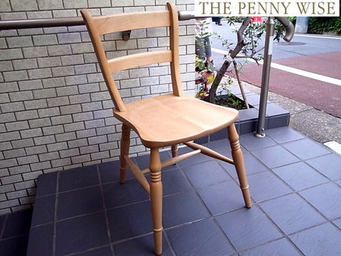 THE PENNY WISE ペニーワイズ ブナ無垢材 ”ストレートチェア” ～ 可憐な伝統的なスタイル【買取と販売とレンタルのお店】