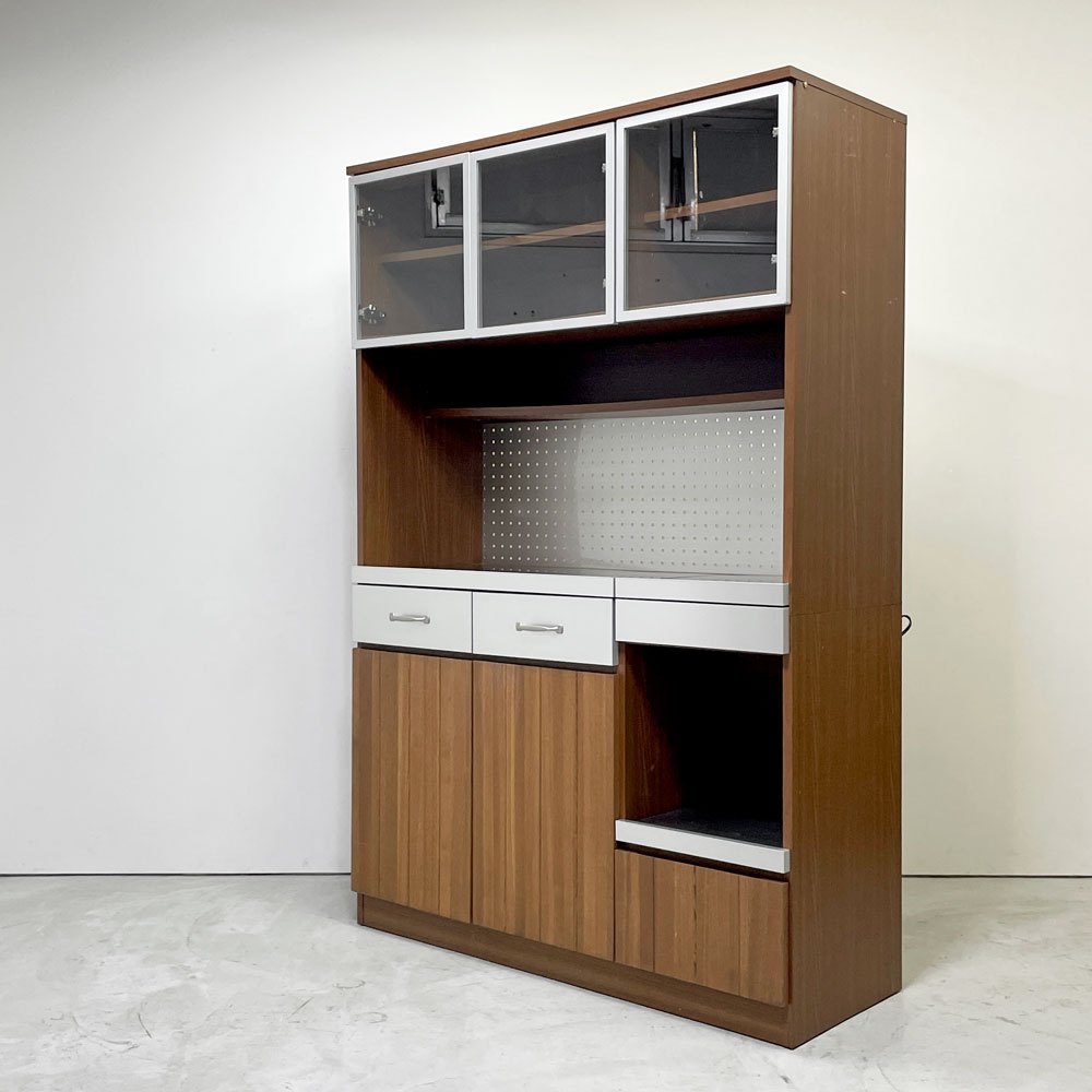 【祖師ヶ谷大蔵店】ウニコ unico ストラーダ STRADA キッチンボード カップボード 食器棚 オープンタイプ W120cm 廃番 買取させていただきました。