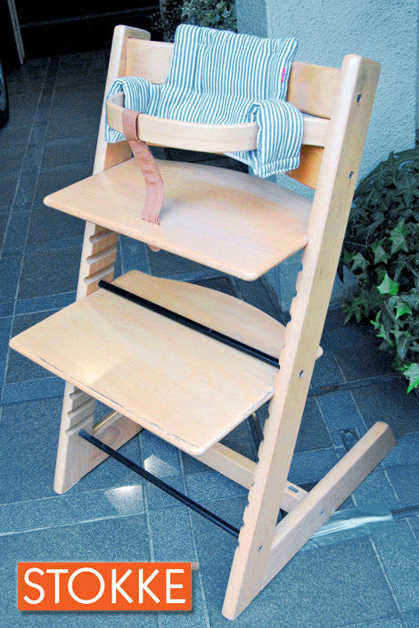 デザイン先進国ノルウェー発の世界的ロングセラー STOKKE A.S 『 トリップトラップ （ 旧 曲げ木ベビーガード＋クッション付き！ ） 』 ナチュラルカラー 入荷！！