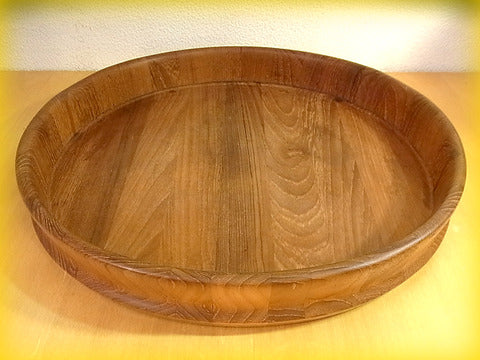 北欧 デンマーク woodline（ ウッドライン社 ） ・ Erik Jørgensen （ エリック・ヨーゲンセン ） デザインよる使い勝手の良い 60'sヴィンテージ 『 ラウンドトレイ 』 【買取＆販売＆レンタル】