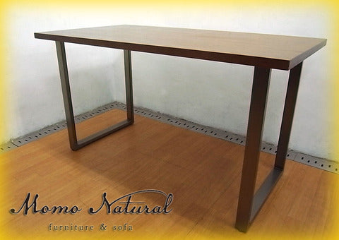 渋いヴィンテージのアトリエワークテーブルテイスト！ モモナチュラル （ Momo Natural ） ウォルナット×スチールレグ ARBLEシリーズ セミオーダー 『 テーブル ／ デスク 』