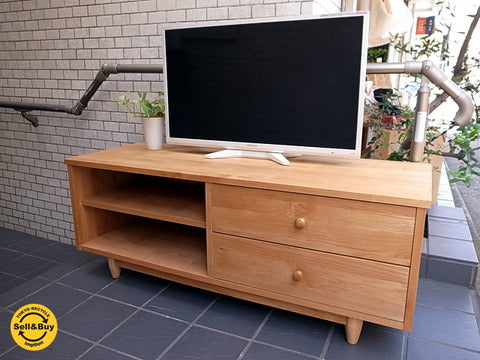 MOMO natural モモナチュラル COMO コモ 120ｃｍ LOW BOARD AVボード ～ アルダー材が魅せる温かみのあるAVボード 【買取＆販売＆レンタル】