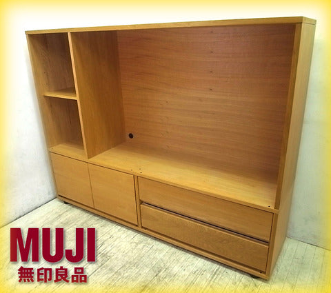 日本の住宅事情にマッチした機能的で飽きの来ないシンプルなデザイン！ " MUJI / 無印良品 " オーク材 『 スタッキングキャビネット +各追加パーツセット 』 総額￥7.2万 入荷！！