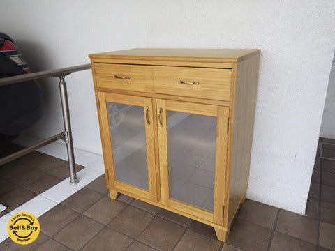 MOMO natural モモナチュラル LAND ランド パイン材 キッチンカウンター ナチュラル～ナチュラルテイストのおしゃれ可愛いキッチンカウンター。　【買取と販売とレンタルのお店】