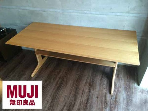 無印良品 / MUJI リビングでもダイニングでもつかえるテーブル 4～6人用♪～無印が生んだ、リビング・ダイニング兼用テーブル。　【買取と販売とレンタルのお店】