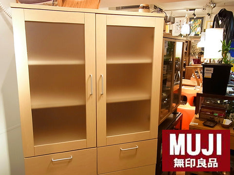 こだわりの生活空間のお供に～MUJI 無印良品 メープル材カップボード 廃盤品【買取＆販売＆レンタル】