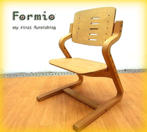 ’06年 グッドデザイン賞！ 幼少期から本物に触れさ、モノを大切にする心を育てる Formio （ フォルミオ ） デンマーク製 ブナ材 『 チェア （ 学習椅子 ） KF-02 』 【買取＆販売＆レンタル】
