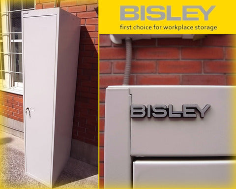 英国老舗スチールファニチャーメーカー " BISLEY （ ビスレー ） " 社の機能的デザインの『 BASIC 』 １ドアロッカー 【出張買取＆販売＆レンタル】